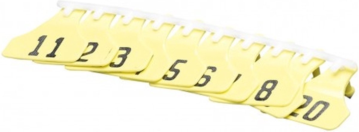 Allflex Oormerk Junior Nummer 81 - 100 geel