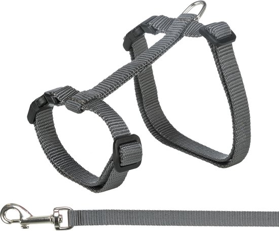 Kattentuig XL - nylon - zwart