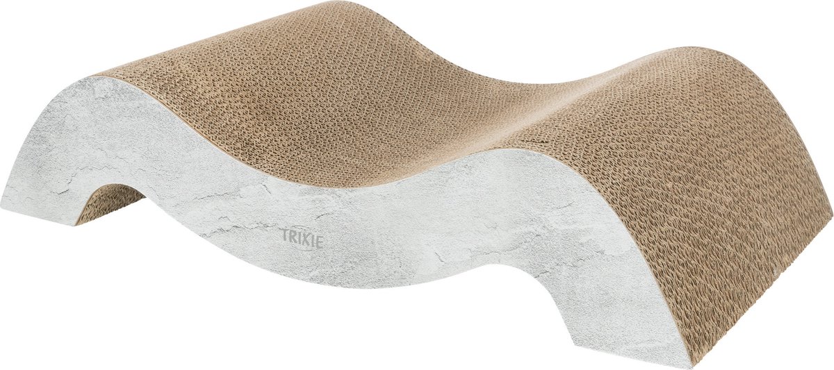 Trixie - Krabmat - Karton - XXL - Golf - Grijs - 64X37X11 cm