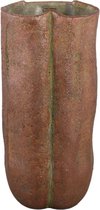 PTMD Pot de Fleurs Roddie - 23x22x50 cm - Ciment - Rouille