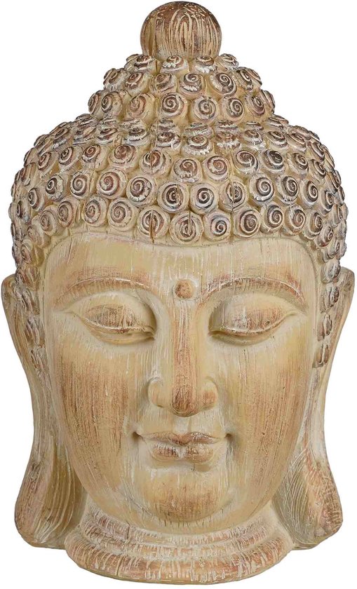 Mica Decorations Object Deco Bouddha - 20x20,5x30,5 cm - Polyrésine - taupe
