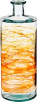 Mica Decorations Vaas Guan - 15x15x40 cm - Glas - Oranje