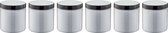 Scrubzout Lavendel - 300 gram - Pot met zwarte deksel - set van 6 stuks - Hydraterende Lichaamsscrub