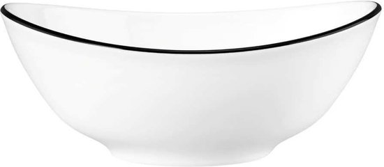 Seltmann Weiden Frühstücksteller Modern Life Black Line, l: 21 cm / h