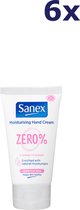 6x Sanex Handcrème - 75ml zero% sensitive