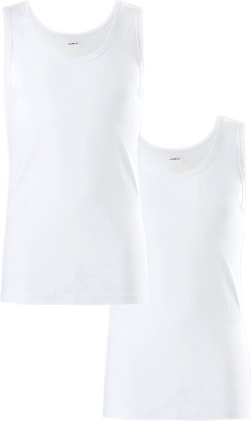 Damart - Set van 2 T-shirts zonder mouwen - Heren - Wit - (102-109) L