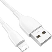 Phreeze USB naar 8-Pin Oplaadkabel - 1M - 2.4A Snelladen - Flexibele Kunststof - Geschikt voor iPhone en iPad met Lightning Poort