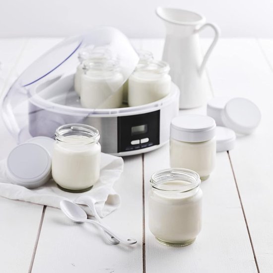 Yoghurtmaker - Yoghurtmachine - Altijd Heerlijke Yoghurt - Met Instructie - Thuis Fermenteren - 7 potten - 1.3 Liter - Merkloos