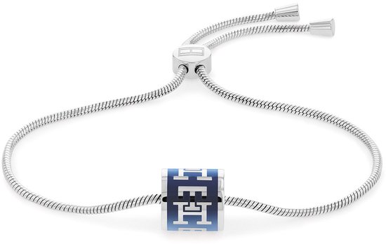 Tommy Hilfiger TJ2780887 Dames Armband - Schakelarmband - Sieraad - Staal - Zilverkleurig - Slang - 19 cm lang