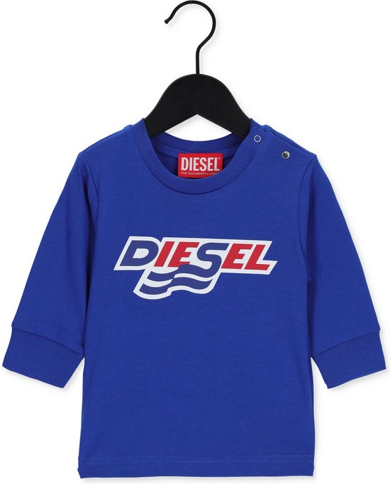 Diesel Twavesb Ml Polo's & T-shirts - Blauw