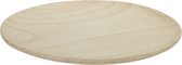 Othmar Decorations kaarsenbord/decoratie schaal - hout - D29 x H2 cm