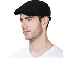 pet - flatcap - heren - zwart