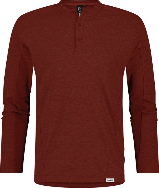 DASSY® Serengeti Henley - maat XL - BAKSTEENROOD