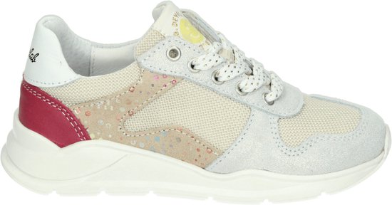 Develab 42882 - MeisjesLage schoenenKindersneakers - Kleur: Wit/beige - Maat: 30