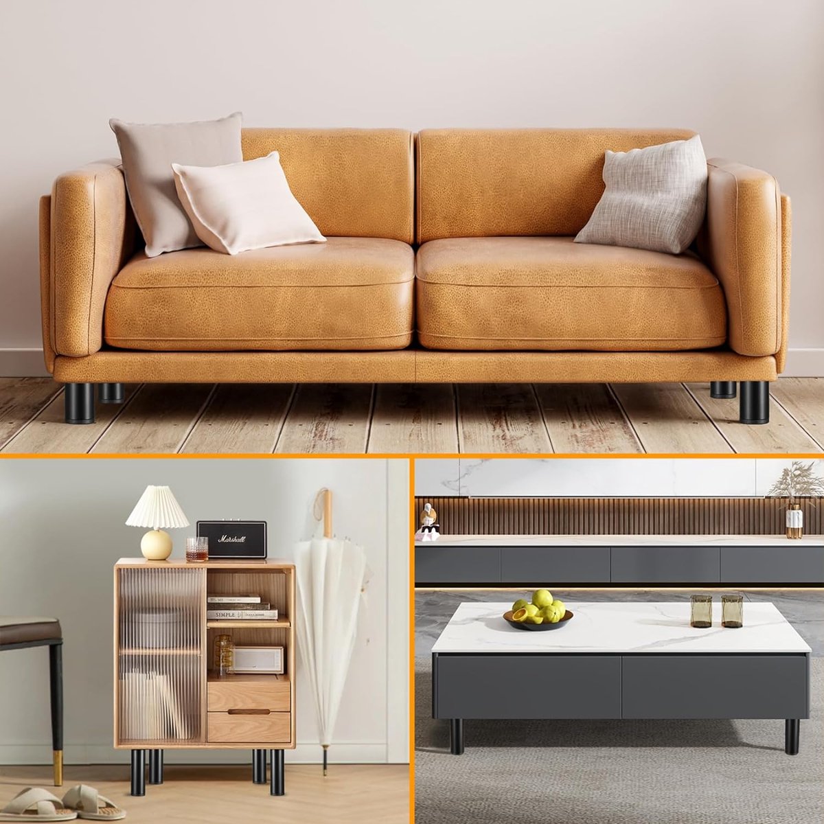 Lot De 10 Pieds De Nivellement Réglables Pour Meubles, Armoires