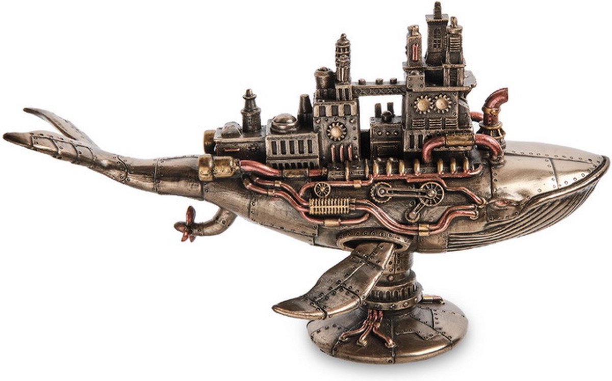 Veronese Design - Steampunk Galactic Colony Walvis - (bxhxd) ca. 29cm x 17,5cm x 16cm