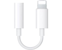 Lightning to 3.5mm Headphone Jack Adapter voor iPhone 7 / 7 Plus Lightning Connector to 3.5mm Female Audio Jack Earphone Extender Port Stereo for iPhone 7 /7 Plus wit.