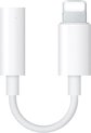 Lightning naar Jack 3,5 mm Adapter - Bedrade koptelefoon of oortjes aansluiten op iPhone 8 / iPhone X / iPhone 11 / iPhone 12 - Apple Lightning naar AUX - wit