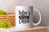Mok Today's Vibe Coffee Lots Of Coffee - Coffee - Gift - Cadeau - CoffeeLovers - CoffeeTime - MorningCoffee - Koffie - Koffieliefhebbers - Koffietijd - Ochtendkoffie