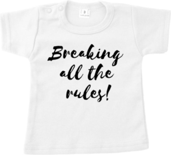 Breaking all the rules T-shirt - Bedrukte kinderkleding
