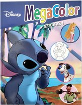 Megacolor - Disney Lilo & Stitch blauw - Extra dik! kleurboek met +/- 120 kleurplaten en 1 stickervel met 25 stickers - disney classics - knutselen - kleuren - tekenen - creatief - verjaardag - kado - cadeau