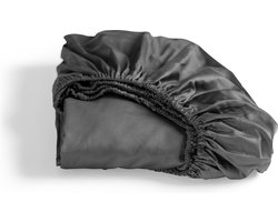 Cinderella - Sundays - Hoeslaken - tot 35 cm matrashoogte - 100% Katoen-Satijn - 180x200 cm - Antraciet