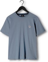 Paul Smith Mens Ss Reg Fit Tshirt Zebra Badge Polo's & T-shirts Heren - Polo shirt - Lichtblauw - Maat XXL