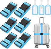 Verstelbare Bagageriemen - Set van 3 - Nylon Kofferbanden voor Veilige Reizen - Universeel Geschikt voor Bagage - Eenvoudig te Verstellen en Bevestigen - Reisaccessoires voor Comfortabel Reizen