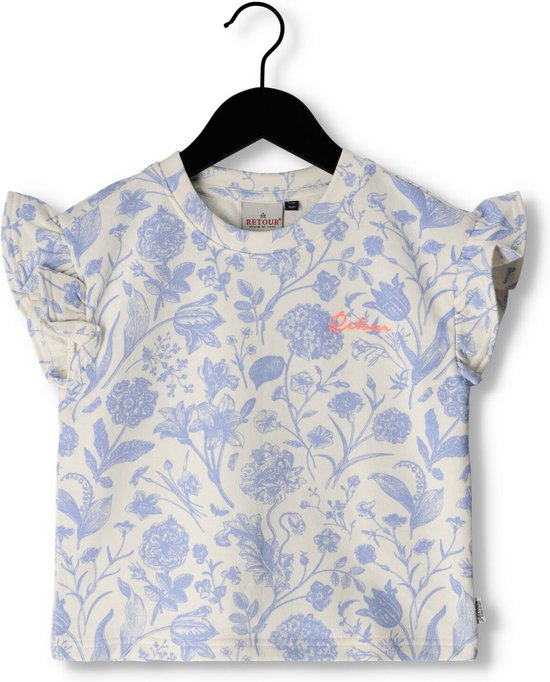 Retour Seige Tops & T-shirts Meisjes - Shirt - Wit - Maat 110