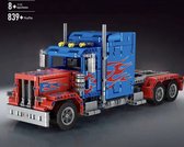 RC Radiografische Amerikaanse Peterbilt Vrachtwagen Truck Bouwpakket | Lego® Technic Compatible | Creator | 1000+ Bouwstenen | Speelgoed | Op Afstand Bestuurbaar | Auto | Toy Brick Lighting