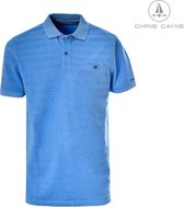Chris Cayne heren poloshirt - polo heren - 3078 - blauw - korte mouwen - maat 4XL