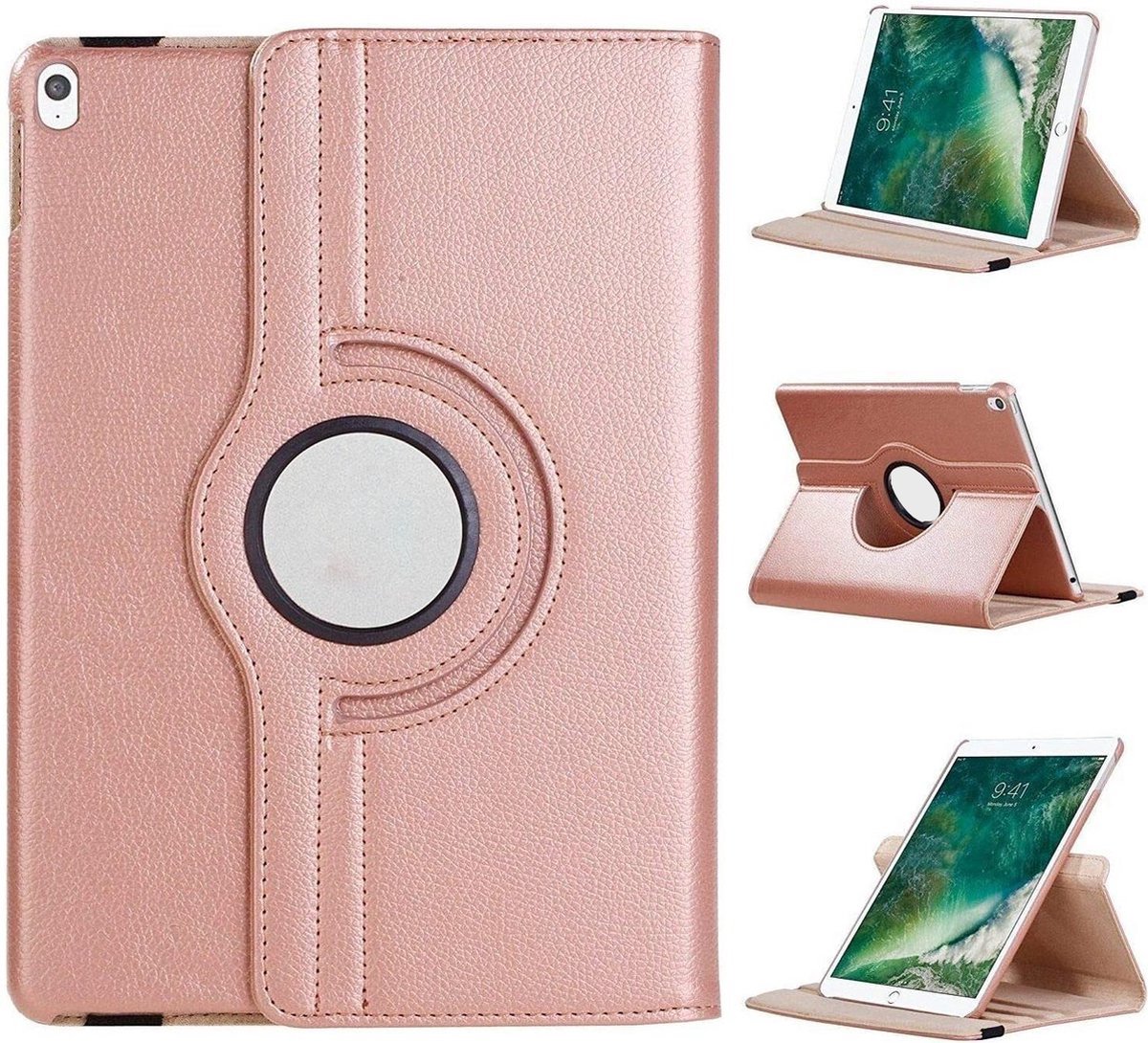 Hoesje geschikt voor iPad 10.2 inch 2020-2018 7/8/9e generatie Draaibaar 360 Graden Standaard Inklapbaar Stevig
