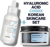 COSRX Hyaluronic Cream + COSRX Hyaluronic Serum - Huidverzorging Hydratatie - Korean Skincare Set - Dryness - Dullness - Skin Elasticity - Plumping Effect - Hyaluronzuur - Vitamine B5 D-Panthenol - Firm Skin - Strengthen Skin Barrier - Clean Beauty