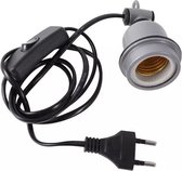 UniEgg® Lampenhouder met 100cm snoer en aan/uit schakelaar | Geschikt voor Keramische en infrarood Warmtelampen (E27) Kuikens, Reptielen, en Amfibieën -