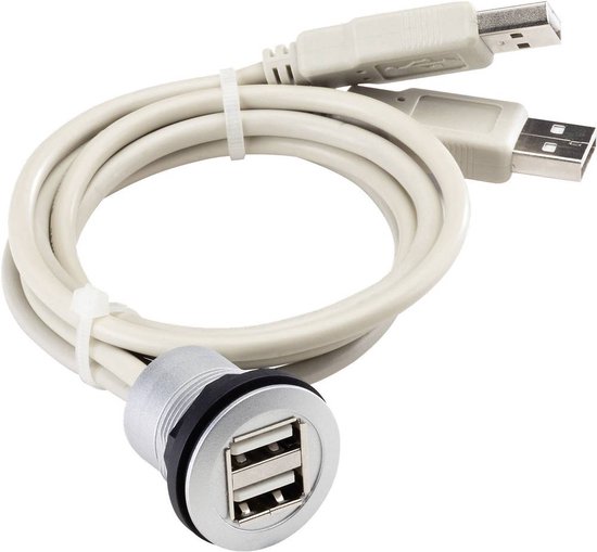 USB-inbouwbus 2.0 type A dubbel Bus, inbouw RRJ_2USB RRJ_2USB Schlegel ...