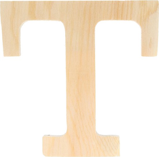 Artemio houten letter T 11.5 cm