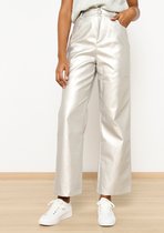 LolaLiza Pantalon métallisé en simili cuir - Gris clair - Taille 36