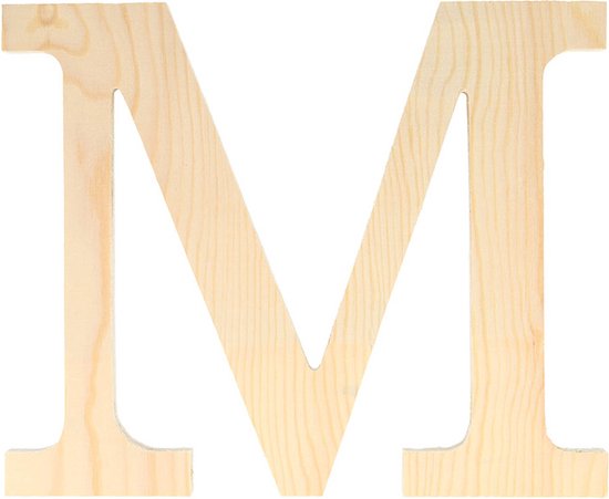 Artemio houten letter M 19 cm