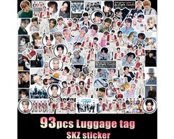 KPOP Idol Group 93pcs/set Stray Kids Social Path Decorative Luggage Paper Sticker (Sticker)