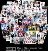 KPOP Idol Group 102pcs/set Stray Kids Social Path Super Bowl Decorative Luggage Paper Sticker [Sticker]