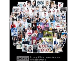 foto van KPOP Idol Group 102pcs/set Stray Kids Social Path Super Bowl Decorative Luggage Paper Sticker [Sticker]