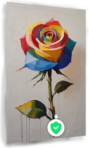 Affiche colorée Rose - Affiche Fleurs - Posters rose - Posters vintage - Affiche chambre - Décoration chambre - 80 x 120 cm