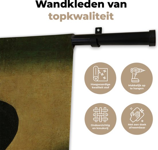 Tapisserie - Toile murale - Portrait de Jacob Cornelisz van Oostsanen - Peinture de Jacob Cornelisz. van Oostsanen - 180x180 cm - Tapisserie