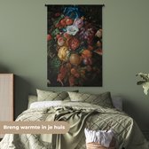 Wandkleed - Wanddoek - Festoen van vruchten en bloemen - Schilderij van Jan Davidsz. de Heem - 90x135 cm - Wandtapijt