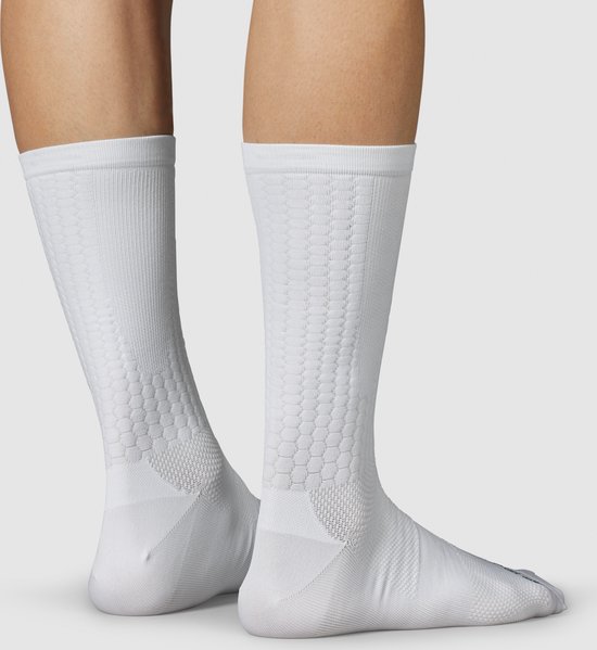 GripGrab - FastStream Aero Fietssokken Hoog Performance Zomer Wielren Sokken Tijdrijden - Unisex - Wit - Maat S (38-41) van Merkloos — afbeelding 3