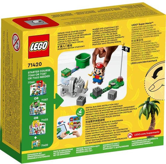 LEGO Super Mario Uitbreidingsset: Rambi de neushoorn - 71420