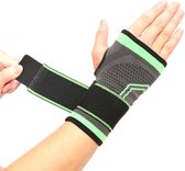 Polsbrace met Klittenband - Groen maat XL - Sport Compressieband