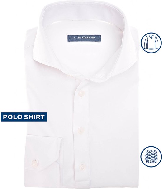 Ledûb Slim fit Polo Wit