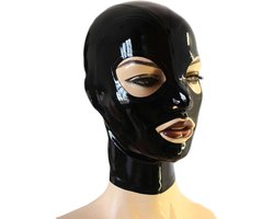 100% Latex Masker BDSM - Capuchon - Open mond - Ogen - Neusgaten - Rollenspel - Unisex - Extreme SM - Cosplay - MAAT S/M