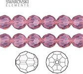Swarovski Elements, 18 stuks Swarovski ronde kralen, 8mm, cyclamen opal, (5000)